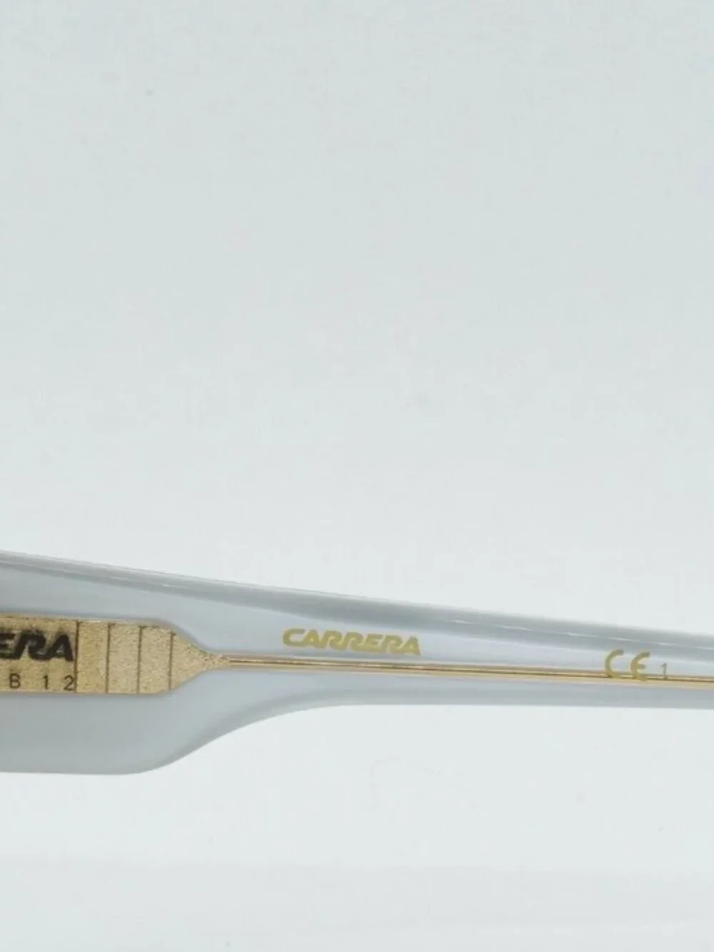 Carrera FLAGLAB 12 04CW ET Rimless Shield Sunglasses - Black / Yellow